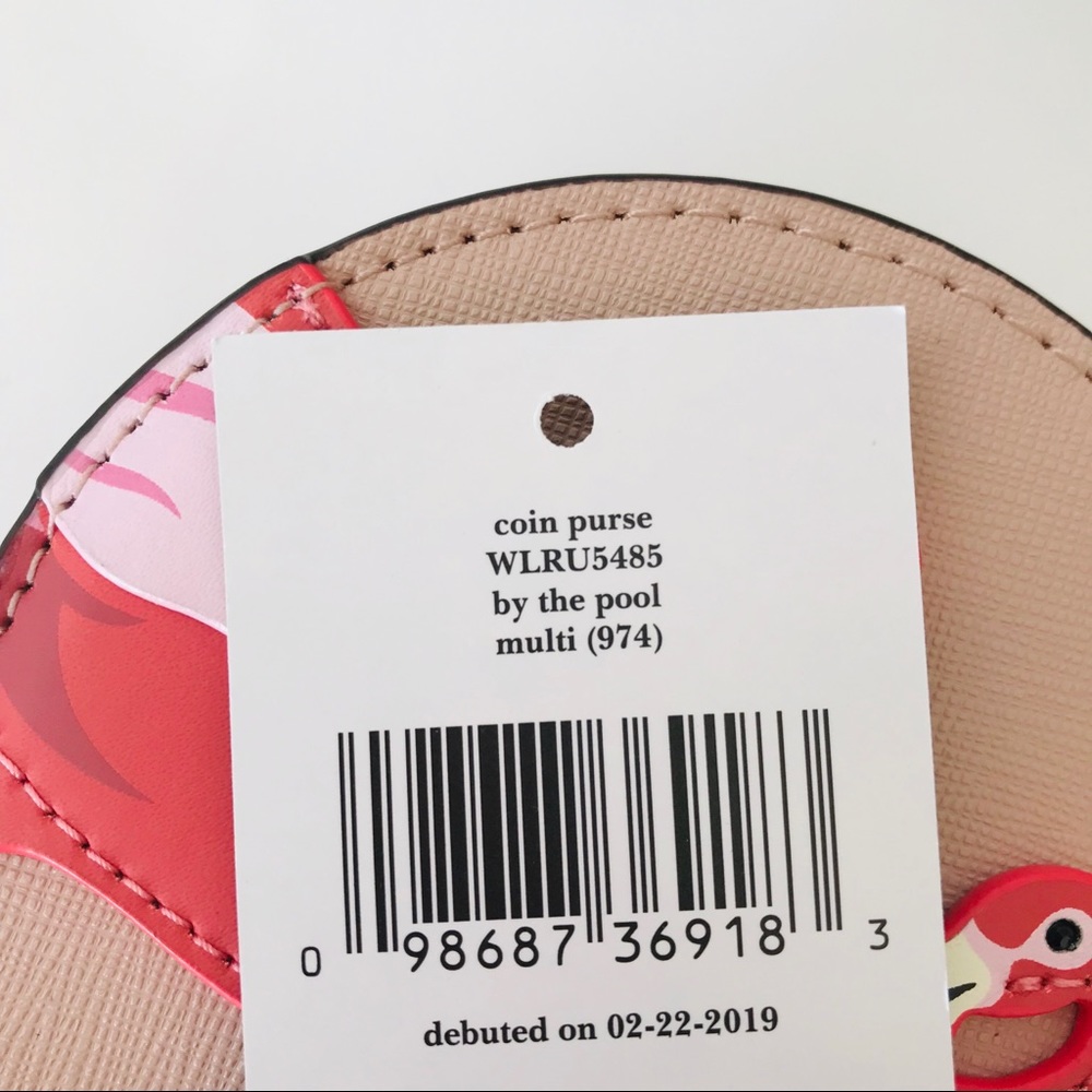 Coin purse flamingo by the pool kate spade NWT - Picture 6 of 7